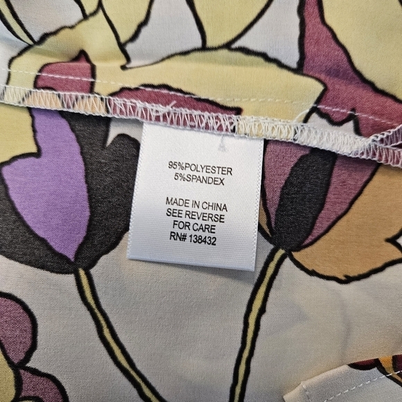 Modcloth Floral Bell Sleeves Kimono Size L/XL - Picture 12 of 13